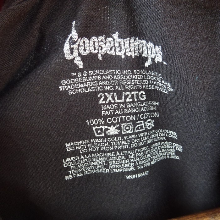 グースバンプス Tシャツ 2XL ブラック ホラーテッド ムービーTシャツ 黒 10039 | Vintage.City 古着屋、古着コーデ情報を発信
