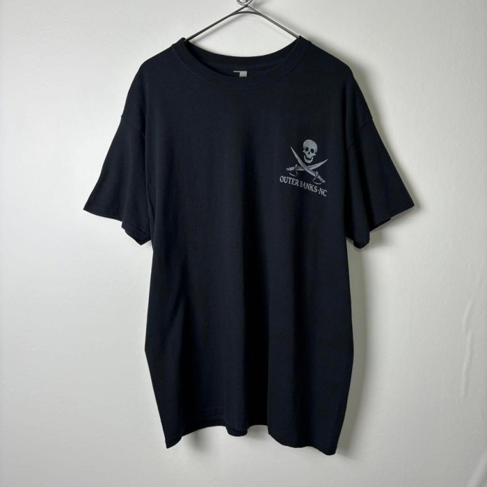 古着 ギルダン Tシャツ ドクロ スカル 海賊 バックプリント ブラック L | Vintage.City 빈티지숍, 빈티지 코디 정보