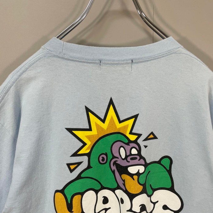 X-LARGE gorilla back print T-shirt size M 配送C エクストララージ　バックプリントTシャツ　アースカラー | Vintage.City 빈티지숍, 빈티지 코디 정보