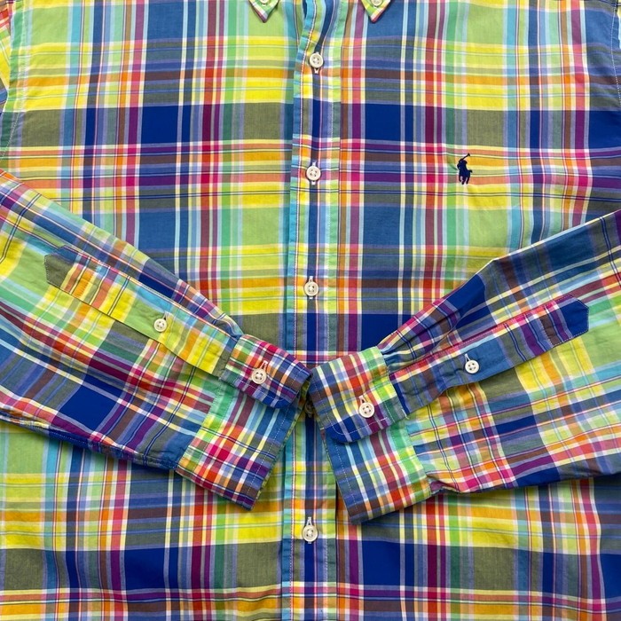 Ralph Lauren ラルフローレン CLASSIC FIT マドラスチェックシャツ メンズXL | Vintage.City 빈티지숍, 빈티지 코디 정보