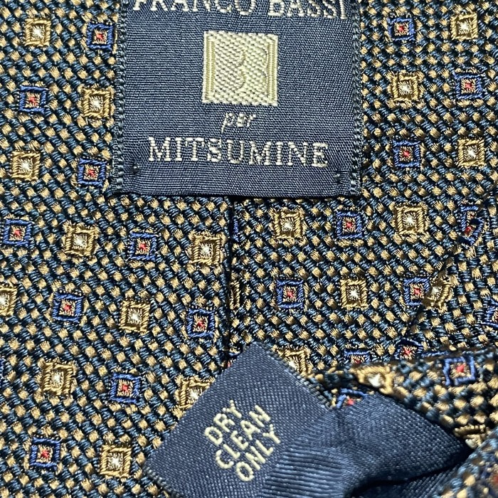 MADE IN ITALY製 FRANCO BASSI per MITSUMINE HANDMADE ジャガード織り小紋柄シルクネクタイ ブラウン | Vintage.City Vintage Shops, Vintage Fashion Trends