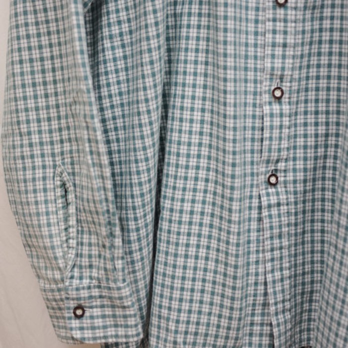 グリーンのコットンチェックシャツ | Vintage.City 古着屋、古着コーデ情報を発信