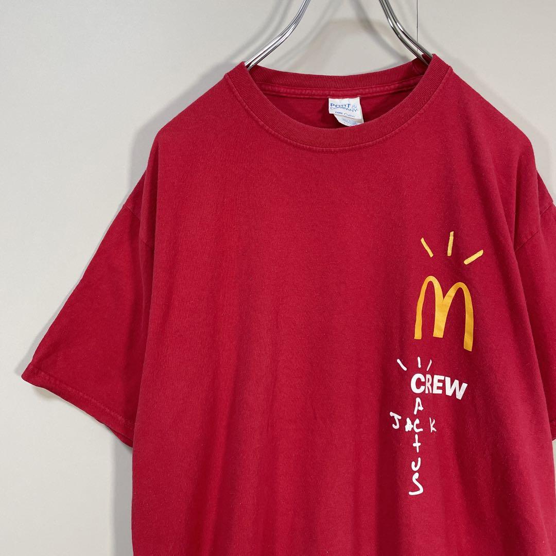 travis scott ✖️ McDonald's crew T-shirt size L 配送C US古着 ...