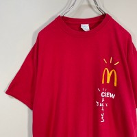 travis scott ✖️ McDonald's crew T-shirt size L 配送C US古着　トラヴィススコット　マクドナルド　クルーTシャツ | Vintage.City 古着屋、古着コーデ情報を発信