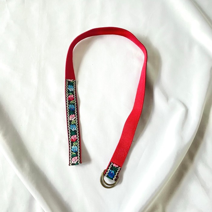 Floral ring belt 花柄リングベルト　チロリアン　ベルト　vintage | Vintage.City 古着屋、古着コーデ情報を発信