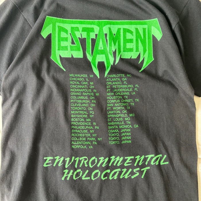 80’s TESTAMENT/テスタメント Tシャツ バンドT メタル 古着 fc-1846 | Vintage.City 빈티지숍, 빈티지 코디 정보