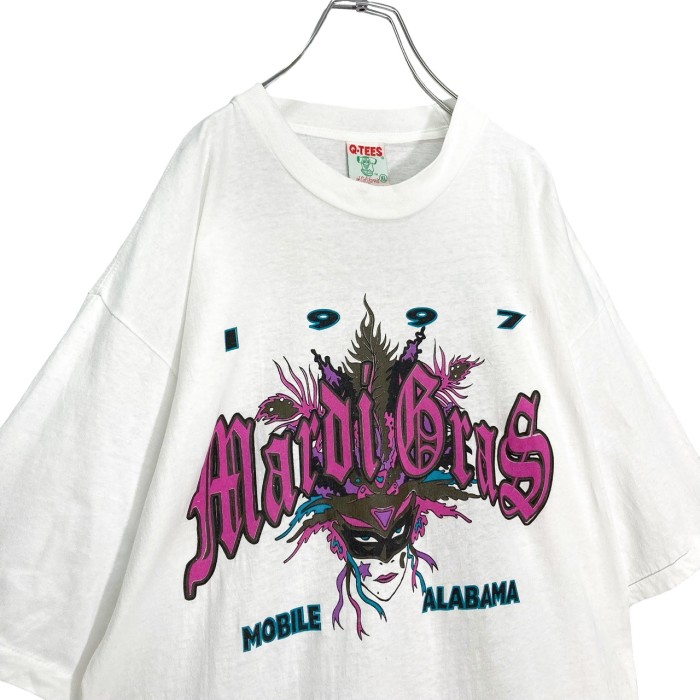 1997 Mardi Gras/MOBILE ALABAMA Print T-SHIRT | Vintage.City 古着屋、古着コーデ情報を発信