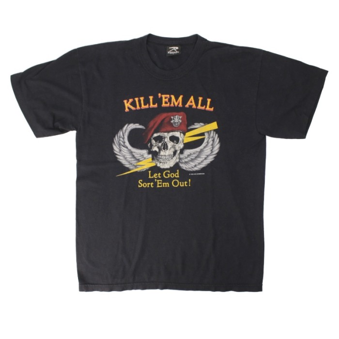 KILL'EM ALL 80's Tシャツ USA製 古着 ROTHCO 【メール便可】 [9019019] | Vintage.City Vintage Shops, Vintage Fashion Trends