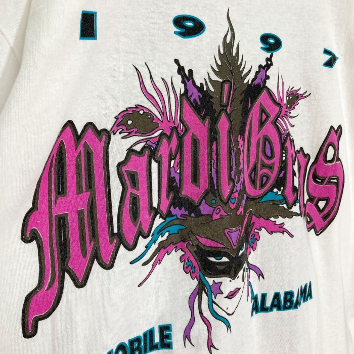 1997 Mardi Gras/MOBILE ALABAMA Print T-SHIRT | Vintage.City Vintage Shops, Vintage Fashion Trends
