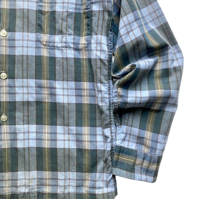 60’s McGREGOR Open Collar Check Shirt | Vintage.City 빈티지숍, 빈티지 코디 정보
