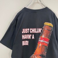 DELTA Budwiser bottle beer back print T-shirt size L 配送C　バドワイザー　バックプリントTシャツ　瓶ビール | Vintage.City 빈티지숍, 빈티지 코디 정보