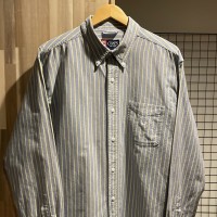 CHAPS チャップス　ストライプ　コットン　ボタンダウンシャツ　C851 長袖シャツ | Vintage.City 빈티지숍, 빈티지 코디 정보