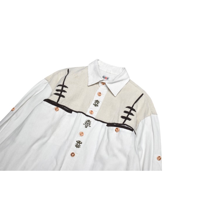 EURO Vintage Embroidery Tyrolean L/S Shirt | Vintage.City Vintage Shops, Vintage Fashion Trends