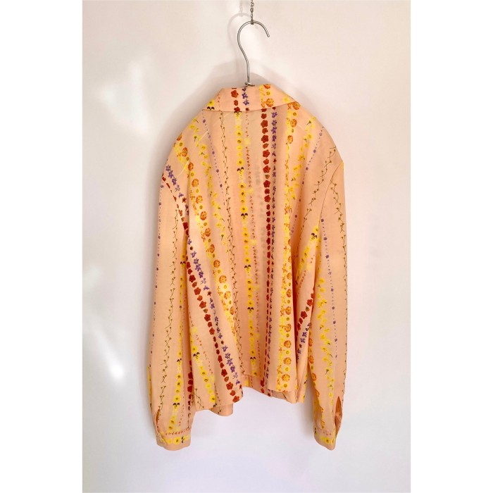 Vintage 80s retro sherbet orange flower pattern blouse レトロ ヴィンテージ 古着 シャーベット オレンジ フラワー柄 ブラウス | Vintage.City Vintage Shops, Vintage Fashion Trends