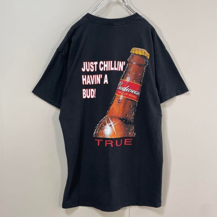 DELTA Budwiser bottle beer back print T-shirt size L 配送C　バドワイザー　バックプリントTシャツ　瓶ビール | Vintage.City 古着屋、古着コーデ情報を発信
