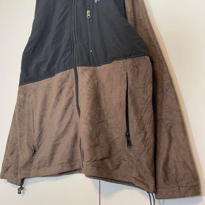 Columbia fleece jacket size L 配送C　コロンビア　フリースジャケット　刺繍ロゴ　ブラウン | Vintage.City 빈티지숍, 빈티지 코디 정보
