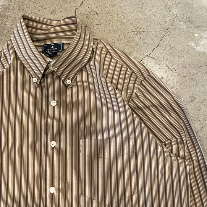 DOCKERS stripe design BD shirt | Vintage.City 古着屋、古着コーデ情報を発信