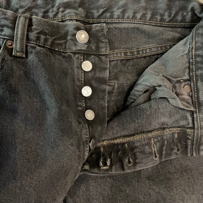 Levi's 501 black denim pants overdye | Vintage.City 古着屋、古着コーデ情報を発信