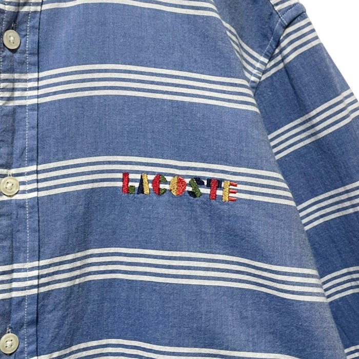 “LACOSTE LIVE” L/S Stripes Shirt | Vintage.City 古着屋、古着コーデ情報を発信