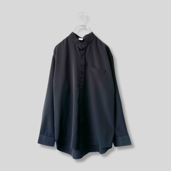 Polyester band collar shirt バンドカラーシャツ | Vintage.City 빈티지숍, 빈티지 코디 정보