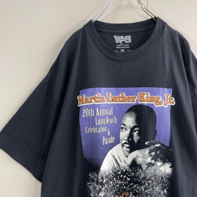 usa製 Martin Luther King, Jr. print T-shirt size XL 配送C キング牧師　両面プリントロゴTシャツ　オーバーサイズ | Vintage.City 빈티지숍, 빈티지 코디 정보