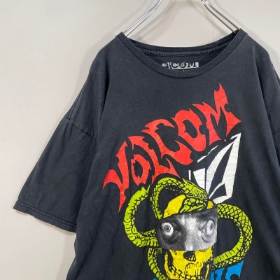 VOLCOM　メキシコ製 print fade T-shirt size XL 配送C　ボルコム　カオスソルジャー　フェードTシャツ　オーバーサイズ | Vintage.City 빈티지숍, 빈티지 코디 정보