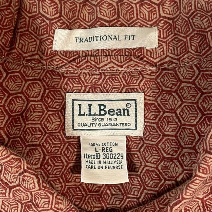 “L.L.Bean” S/S Pattern Shirt | Vintage.City 빈티지숍, 빈티지 코디 정보
