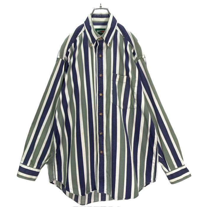 90s AMERICAN EAGLE L/S cotton mulch stripe shirt | Vintage.City Vintage Shops, Vintage Fashion Trends
