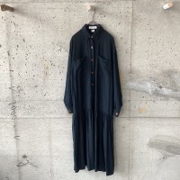 black shirt dress | Vintage.City 古着屋、古着コーデ情報を発信