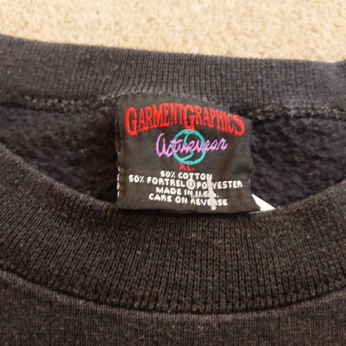 90s GARMENT GRAPHICS print sweat | Vintage.City 古着屋、古着コーデ情報を発信