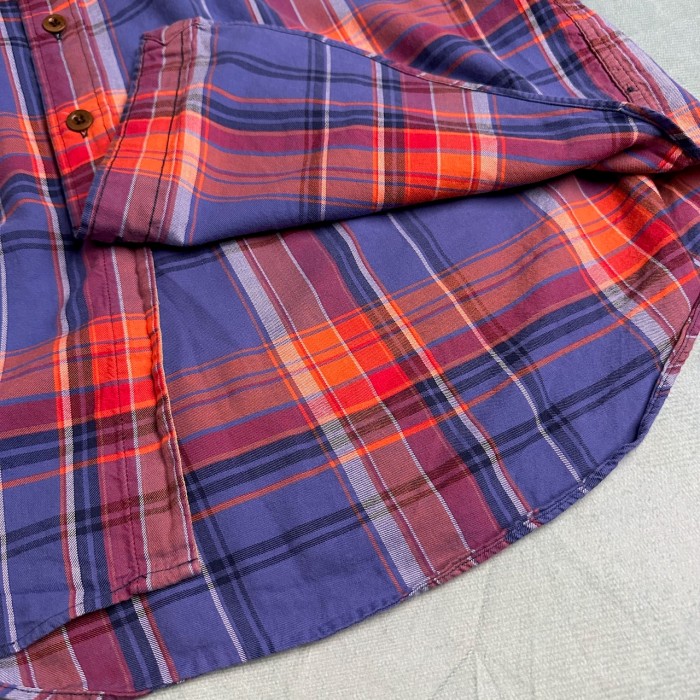 Polo RALPH LAUREN　ポロラルフローレン　チェックシャツ　長袖シャツ　赤　青 | Vintage.City 古着屋、古着コーデ情報を発信
