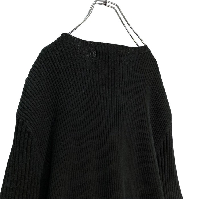 90s BANANA REPUBLIC L/S black cotton rib knit sewn | Vintage.City 古着屋、古着コーデ情報を発信