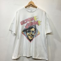 Elton John エルトン・ジョン 白Tシャツ アーティストTシャツ プリントTシャツ 古着 gr-161 | Vintage.City 빈티지숍, 빈티지 코디 정보