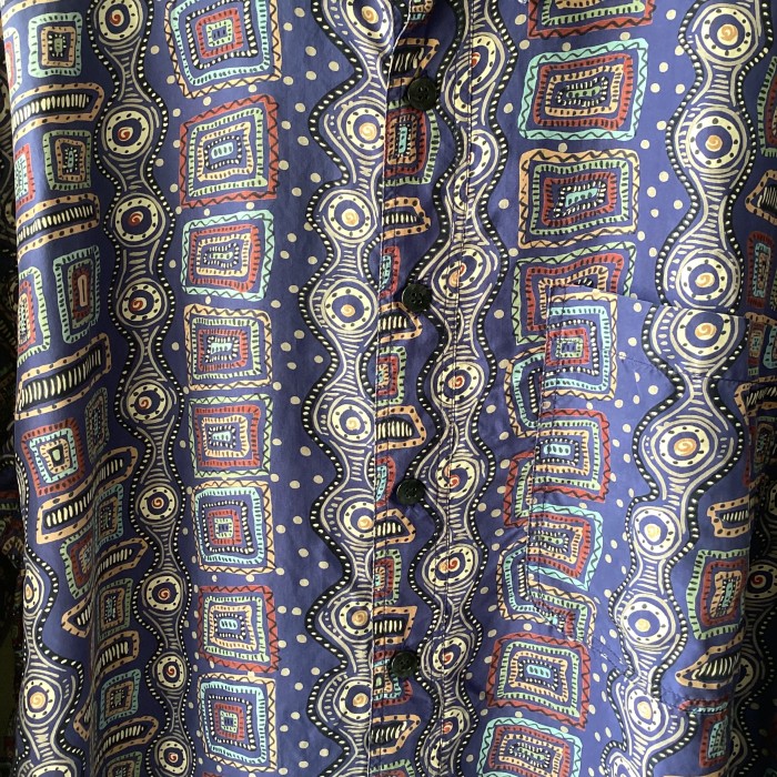 patterned silk shirt | Vintage.City 古着屋、古着コーデ情報を発信