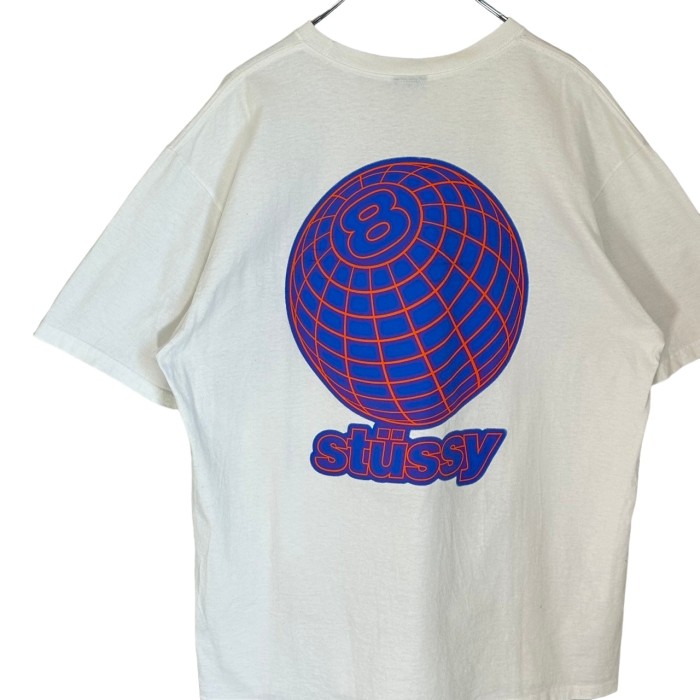 stussy ステューシー Tシャツ XL バックロゴ プリントロゴ 8ボール | Vintage.City 빈티지숍, 빈티지 코디 정보