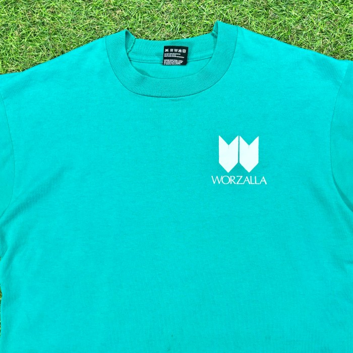 【Men's】80s WORZALLA グリーン Tシャツ / Made In USA Vintage ヴィンテージ 古着 ティーシャツ T-Shirts 企業ロゴ | Vintage.City 빈티지숍, 빈티지 코디 정보