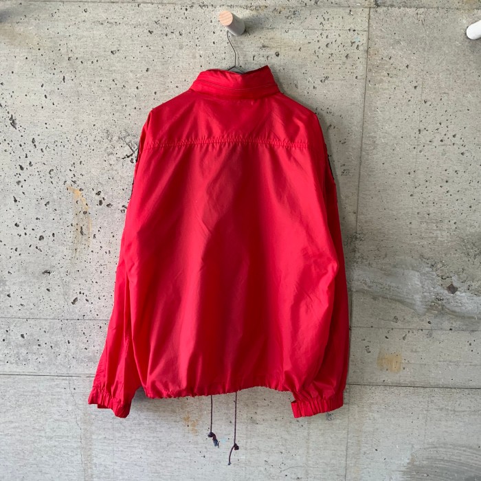 今宿手芸ちま ×SAJI black embroidery red nylon blouson | Vintage.City 古着屋、古着コーデ情報を発信