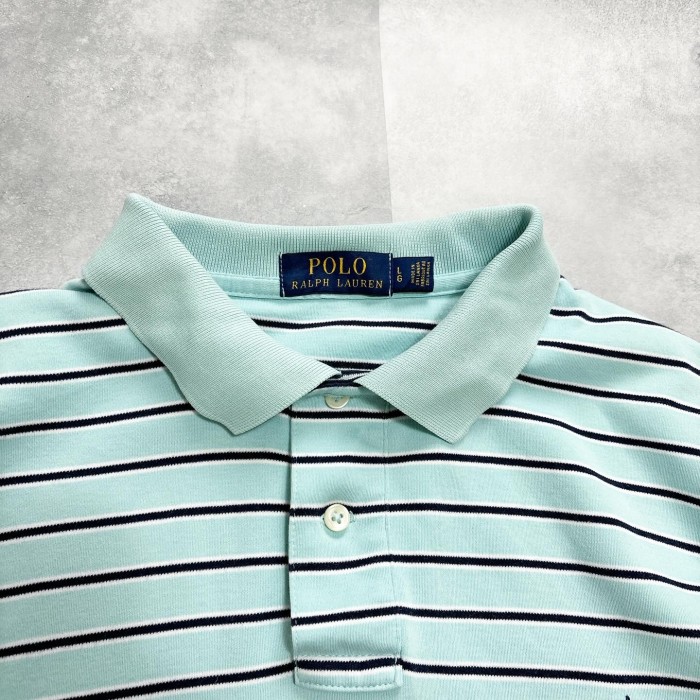Polo by Ralph Lauren 刺繍ロゴ　ボーダー　ポロシャツ　古着 | Vintage.City 빈티지숍, 빈티지 코디 정보