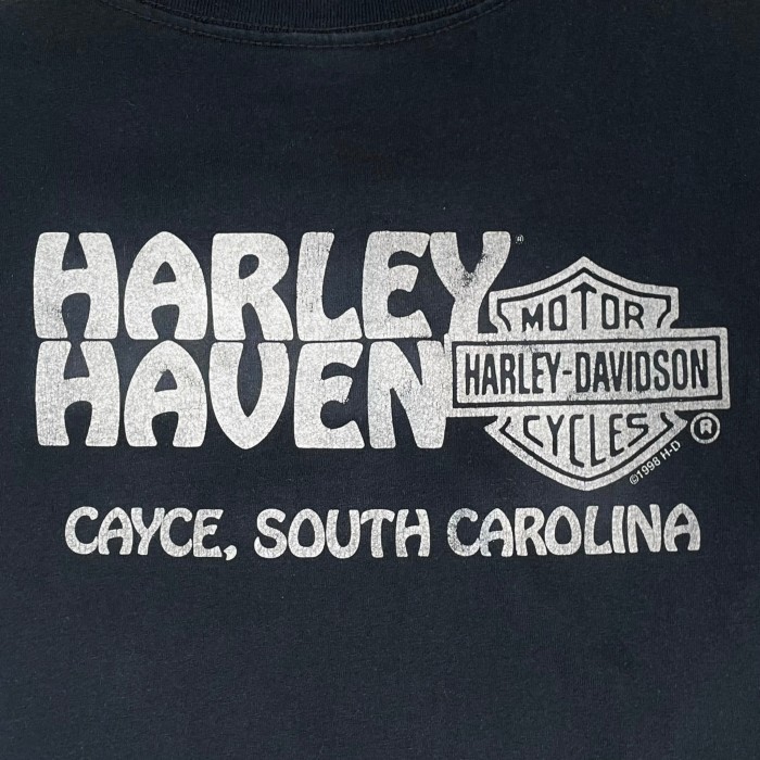 00's “HARLEY DAVIDSON” Cut Off Motorcycle Tee Made in USA | Vintage.City 빈티지숍, 빈티지 코디 정보