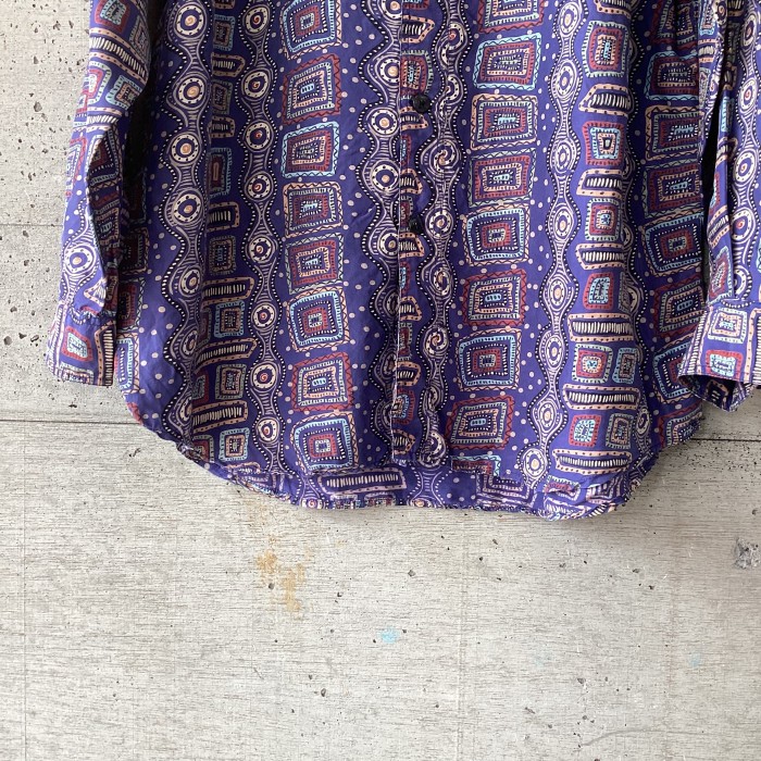 patterned silk shirt | Vintage.City 古着屋、古着コーデ情報を発信