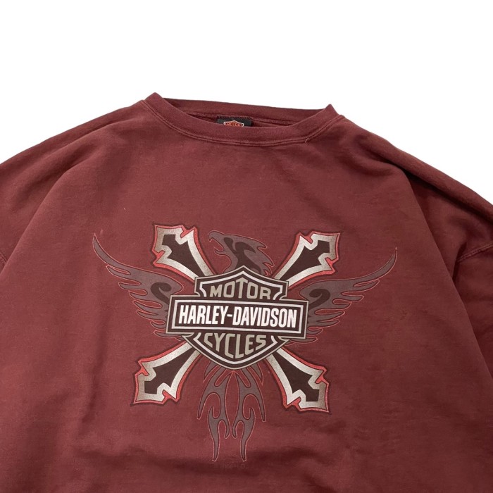 Harley Davidson / print sweat USA #F389 | Vintage.City 빈티지숍, 빈티지 코디 정보