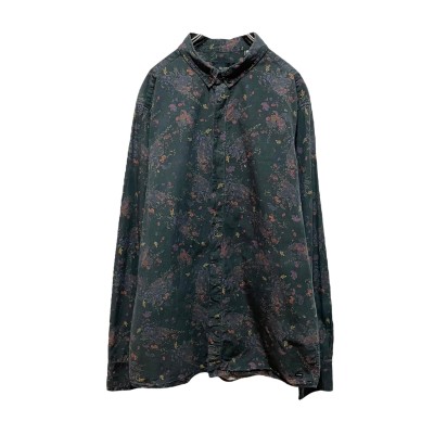 “GLOBE” L/S Pattern Shirt | Vintage.City 古着屋、古着コーデ情報を発信
