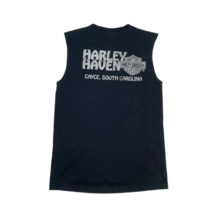 00's “HARLEY DAVIDSON” Cut Off Motorcycle Tee Made in USA | Vintage.City 古着屋、古着コーデ情報を発信