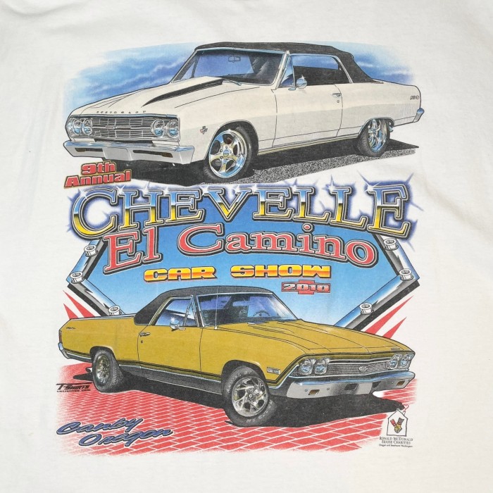 “CHEVELLE El Camino CAR SHOW” Print Tee | Vintage.City 古着屋、古着コーデ情報を発信
