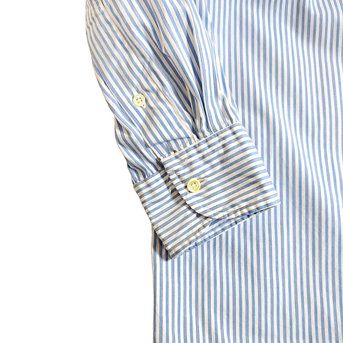 Aquascutum / Striped Two Ply Cotton Dress Shirt Made in USA | Vintage.City 古着屋、古着コーデ情報を発信