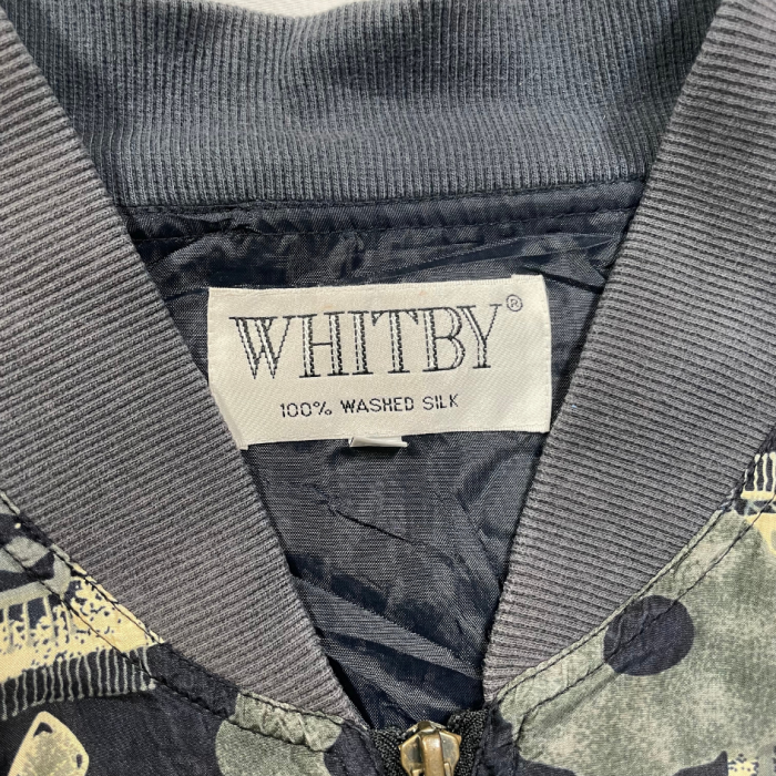 【WHITBY】総柄シルクブルゾン | Vintage.City 古着屋、古着コーデ情報を発信