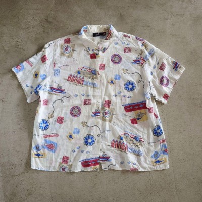 古着　Used aloha shirts アメリカ製　ビーチ柄　オープンカラーシャツ　アロハシャツ　L相当 | Vintage.City 古着屋、古着コーデ情報を発信