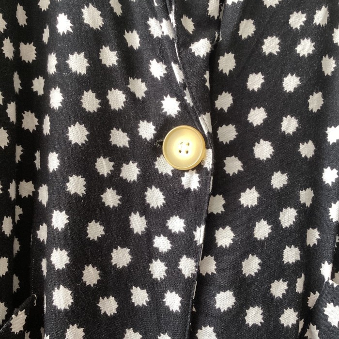 Made in USA star dot one button jacket | Vintage.City 빈티지숍, 빈티지 코디 정보
