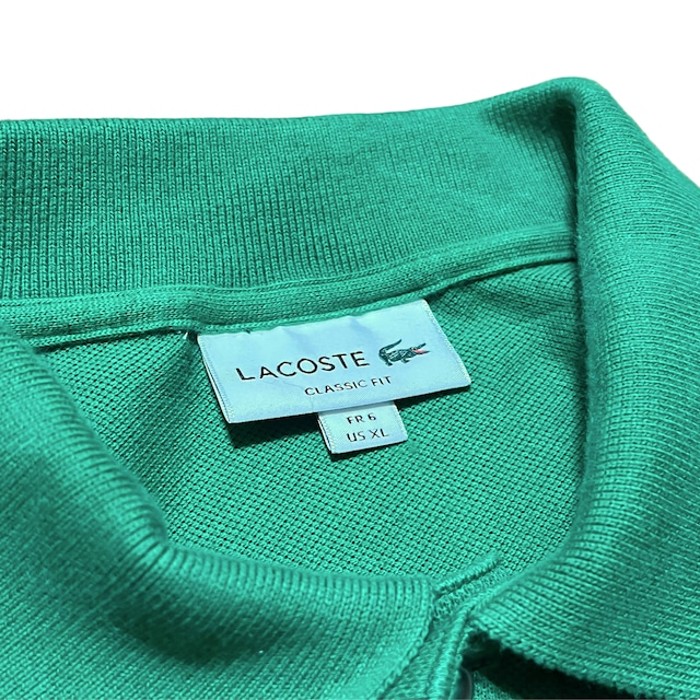 【LACOSTE】ロングスリーブポロシャツ グリーン | Vintage.City 古着屋、古着コーデ情報を発信