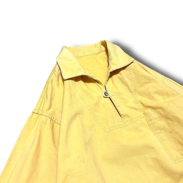 【Used】1990's～ コットンスキッパーシャツ イエロー | Vintage.City 빈티지숍, 빈티지 코디 정보